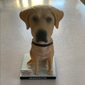 Vegas Golden Knights Maverick Bobblehead Dog Figurine